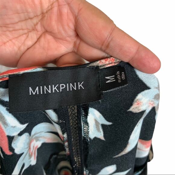 Minkpink Keep Blooming Dress Black Multi Size M - Picture 6 of 6